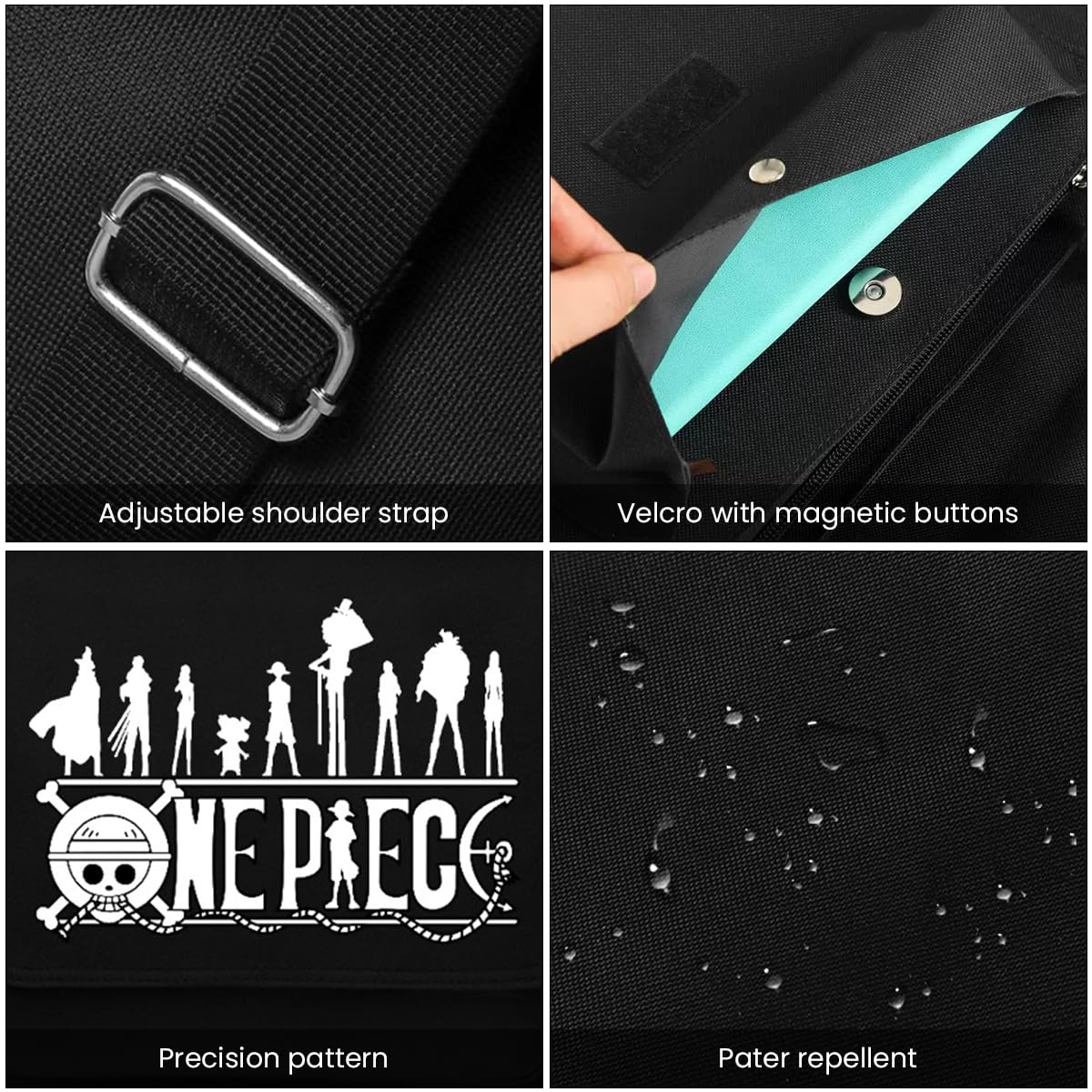 FANCYKU Sling Bag for Men Women, Anime One Piece Print Satchel Bag, Canvas Side Bag Multifunction Chest Shoulder Bag Waterproof Hiking Travel Bag Messenger Bag FANCYKU Sling Bag for Men Women, Anime One Piece Print Satchel Bag, Canvas Side Bag Multifunction Chest Shoulder Bag Waterproof Hiking Travel Bag Messenger Bag